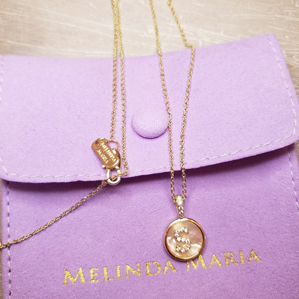 Baby Love Letters Medallion Necklace